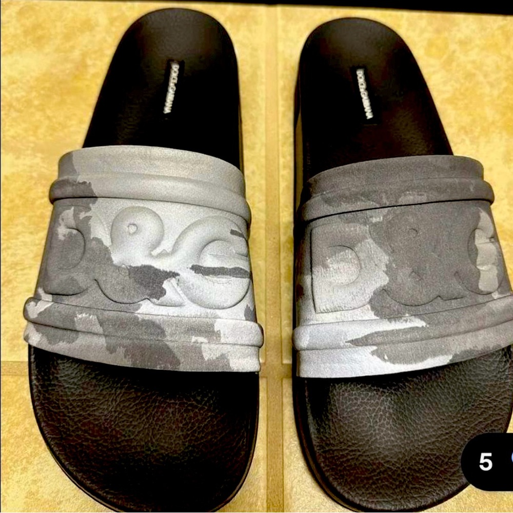 DOLCE & GABBANA *CAMO* MENS SLIDES